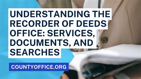 Recorder of deeds .